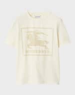 Image 1 of 2: Burberry Boy's Cedar EKD Box Logo Short-Sleeve T-Shirt, Size 6M-2