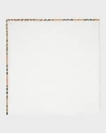 Image 2 of 3: Burberry Kid's Muslin Blanket with Check Binding, XL