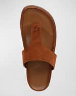 Image 5 of 5: Vince Men's Diego Suede Thong Sandals