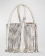 Image 4 of 4: Boyy Lotus 12 Crystal Fringe Top-Handle Bag