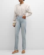Image 5 of 6: Salon 1884 Lars High-Rise Slim-Leg Boyfriend Jeans