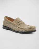 Image 4 of 5: Loewe Men's Campo Suede Penny Loafers
