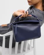 Image 3 of 6: Loewe Small Puzzle Leather Top-Handle Bag