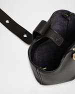 Image 5 of 6: Loewe Mini Pebbled Leather Bucket Bag