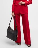 Image 3 of 6: MCM Aren Visetos Monogram Hobo Bag