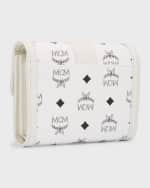 Image 3 of 5: MCM Tracy Small Visetos Trifold Wallet