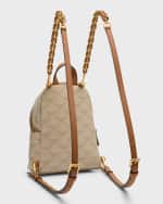 Image 4 of 6: MCM Stark Monogram Coated Canvas Backpack