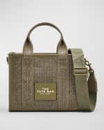 Image 1 of 6: Marc Jacobs The Crystal Canvas Small Tote Bag