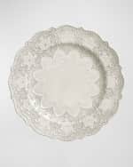 Image 2 of 2: Arte Italica Merletto Antiqued Dinner Plate