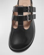 Image 4 of 6: Loewe Campo Leather Mary Jane Mules