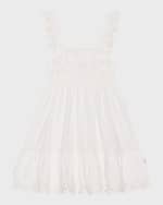 Image 1 of 7: Molo Girl's Ceelos Embroidered Dress, Size 2-6
