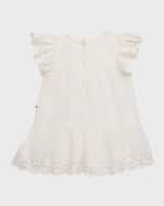 Image 2 of 3: Molo Girl's Cammas Eyelet Embroidered Dress, Size 3M-2T