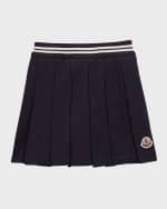 Image 1 of 3: Moncler Girl's Pleated Skirt with Bloomers, Size 12M-3