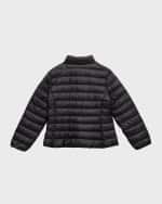 Image 2 of 3: Moncler Girl's Kaukura Nylon Down Jacket, Size 4-6