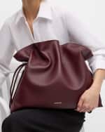 Image 2 of 6: Loewe Flamenco XL Clutch Bag in Napa Leather with Golden Foil Anagram