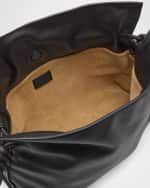 Image 5 of 6: Loewe Flamenco Clutch Bag in Napa Leather with Golden Foil Anagram