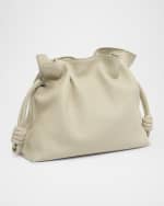 Image 4 of 6: Loewe Flamenco Clutch Bag in Napa Leather with Golden Foil Anagram