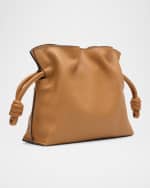 Image 4 of 6: Loewe Flamenco Mini Clutch Bag in Napa Leather with Golden Foil Anagram