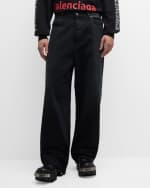 Image 3 of 6: Balenciaga Men's Soft Left Hand Denim Jeans