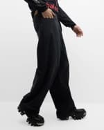 Image 4 of 6: Balenciaga Men's Soft Left Hand Denim Jeans