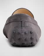 Image 3 of 4: Tod's Suede Driver Penny Loafers