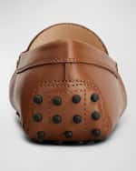 Image 3 of 4: Tod's Leather Driver Penny Loafers