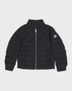 Image 1 of 3: Moncler Boy's Cleanthe Quilted Down Biker Jacket, Size 4-6