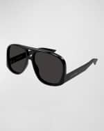 Image 2 of 3: Saint Laurent Solace Acetate Aviator Sunglasses