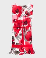 Image 2 of 5: Helena Girl's Printed Bow Dress, Size 7-14