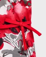 Image 4 of 5: Helena Girl's Printed Bow Dress, Size 7-14