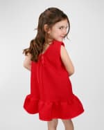 Image 2 of 7: Helena Girl's Striped Neoprene Dress, Size 2-6