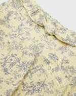 Image 3 of 3: Golden Goose Girl's Journey Volant Floral Printed Gingham Skirt, Size 4-10