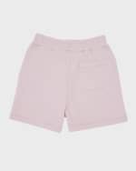 Image 2 of 3: Golden Goose Girl's Star-Printed Fleece Shorts, Size 4-10