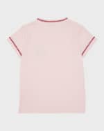 Image 2 of 3: Golden Goose Girl's Journey Jersey Flower Embroidered T-Shirt, Size 4-10