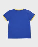 Image 2 of 5: Golden Goose Boy's Journey Flock-Print Jersey T-Shirt, Size 12-14