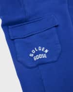 Image 3 of 3: Golden Goose Boy's Journey Stone Washed Cargo Jogging Pants, Size 6-10