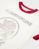 Image 3 of 3: Golden Goose Girl's Journey of Love Graphic T-Shirt, Size 4-10