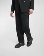 Image 2 of 6: Off-White Men's Military Leather Penny Loafers