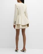 Image 3 of 5: Jonathan Cohen Pintuck Mini Skirt