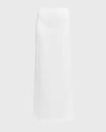 Image 1 of 5: Ferragamo Bonded Linen Toile Maxi Skirt