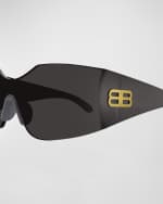 Image 2 of 3: Balenciaga BB Nylon Shield Sunglasses