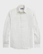 Image 1 of 6: Ralph Lauren Purple Label Men's Tattersall Twill Button-Down Shirt