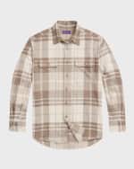 Image 1 of 6: Ralph Lauren Purple Label Men's Cooper Plaid Button-Down Shirt