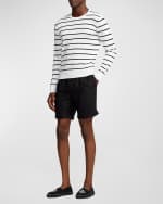 Image 5 of 5: Ralph Lauren Purple Label Men's Striped Crew Sweater