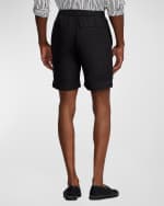 Image 3 of 6: Ralph Lauren Purple Label Men's Dorset Silk-Linen Drawstring Shorts