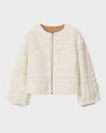 Image 1 of 2: Burberry Girl's Freya Fleece Jacket, Size 3-14