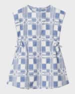 Image 1 of 4: Burberry Girl's Trevelle Sleeveless Logo Check Dress, Size 3-14