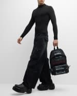 Image 3 of 6: Balenciaga Men's Explorer DIY Metal Allover Backpack