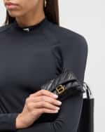 Image 3 of 6: Balenciaga Crush Mini Quilted Chain Bag