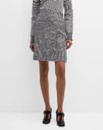 Image 2 of 6: Burberry Check Wrap Skirt with Belted Detail